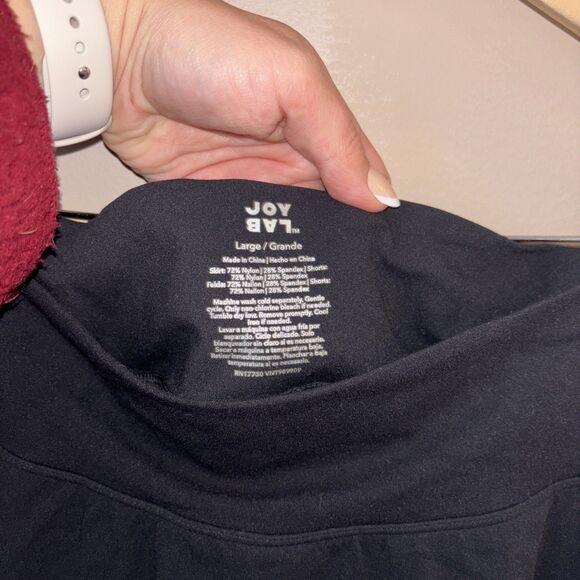 Joy Land Women’s Large Black Skort Knit Stretch Athletic Casual Skirt - Picture 4 of 6